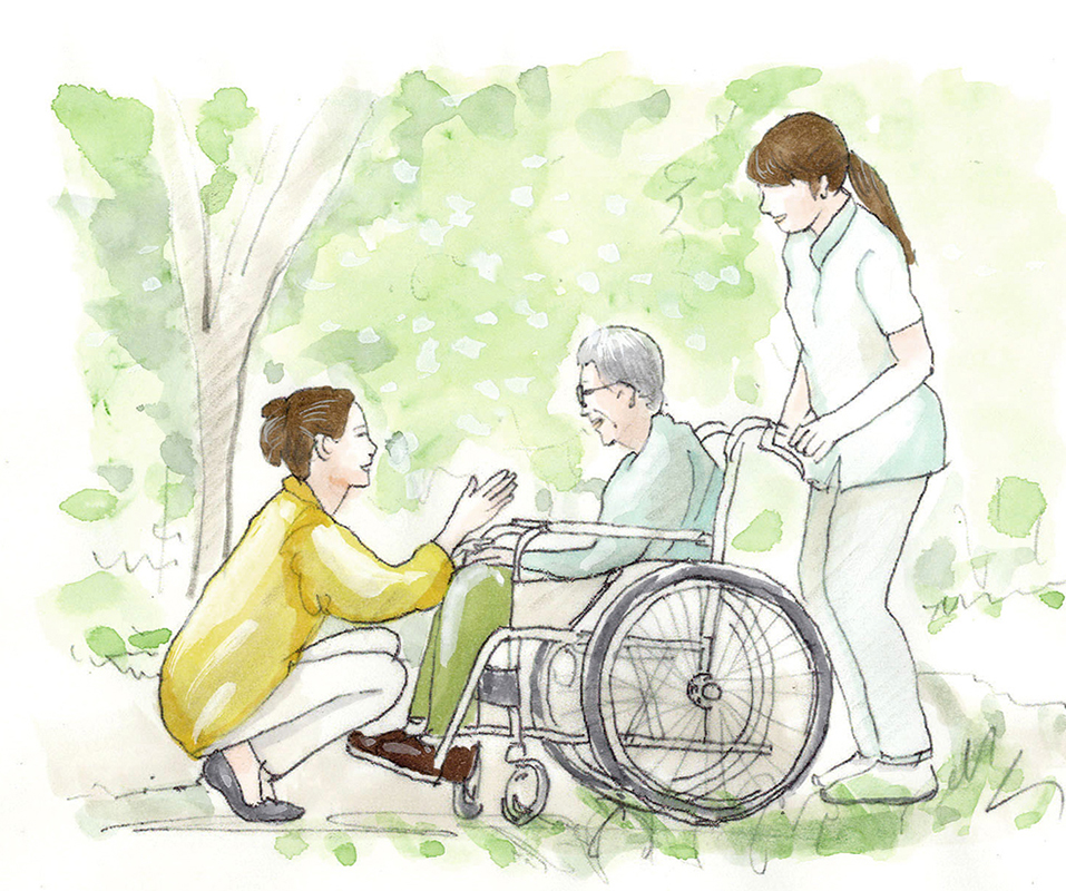 車いすのイラスト