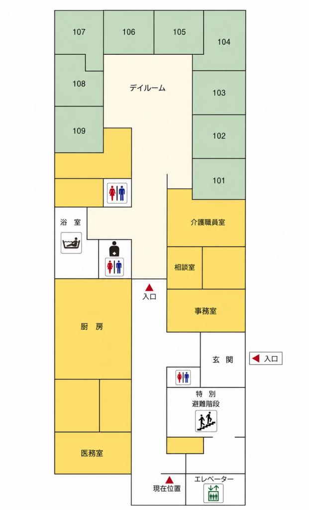 フロア見取り図　１Ｆ