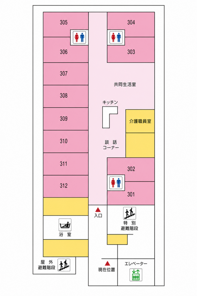 フロア見取り図　３Ｆ